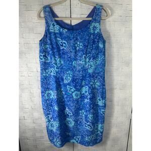 Rabbit Pesigns sundress fitted sleeveless blue nautical coastal print Borgella